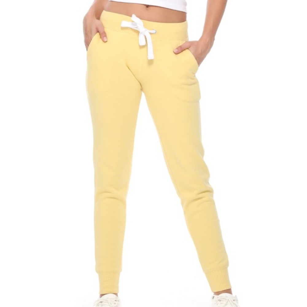 Buttery yellow joggers